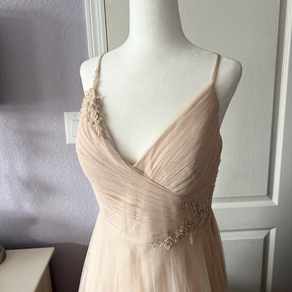 Jenny Yoo Soft Blush/Cashmere Bridesmaid or Wedding Guest Dress -  mordernwear.com